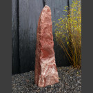 Naturstein Stele Wasa Quarzit 105cm hoch