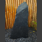 Denkmalstein Monolith schwarzer Schiefer 110cm hoch