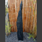 Monolith grau-schwarzer Schiefer 197cm hoch