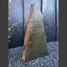 Schiefer Monolith schwarz-gelb 99cm hoch