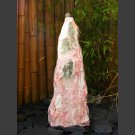 Monolith Brunnen weiß-rosa Marmor 75cm