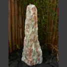 Monolith Brunnen weiß-rosa Marmor 115cm