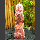 Quellstein Brunnen roter Onyx 75cm