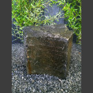 Naturstein Basalt Felsen grün-schwarz 62cm