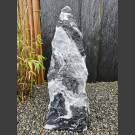 Alaska Marmor Monolith schwarz-weiß 73cm