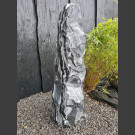 Alaska Marmor Monolith schwarz-weiß 120cm