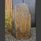 Monolith grau-brauner Schiefer 98cm hoch