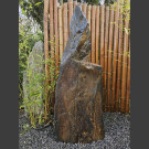 Monolith grau-brauner Schiefer 161cm hoch