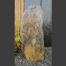 Monolith grau-brauner Schiefer 97cm hoch