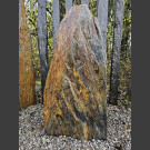 Monolith grau-brauner Schiefer 87cm hoch