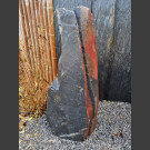 Schiefer Monolith schwarz-bunt 118cm hoch