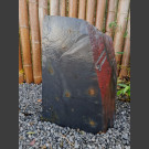 Schiefer Monolith schwarz-bunt 50cm hoch