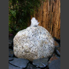 Findling Sprudelstein grauer Granit 22cm