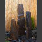 Triolithen Quellsteine grau-schwarzer Schiefer 120cm