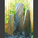 Triolithen Quellsteine grau-brauner Schiefer 120cm