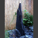 Schiefer Monolith Quellstein  grauschwarz 175cm hoch