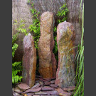 Triolithen Quellsteine rot-bunter Schiefer 120cm