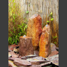 Triolithen Quellsteine rot-bunter Schiefer 50cm