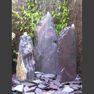 Triolithen Quellsteine lila Schiefer 95cm