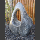 Marmor Showstone Skulptur grau-weiß 78cm