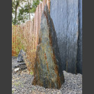 Monolith grau-schwarzer Schiefer 135cm hoch