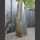 Monolith grau-schwarzer Schiefer 167cm hoch