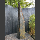 Monolith grau-schwarzer Schiefer 212cm hoch