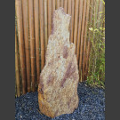 Monolith rot-bunter Schiefer 129cm hoch
