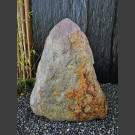 Solitärstein rot-bunter Schiefer 90cm hoch