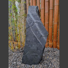 Monolith schwarzer Schiefer 74cm hoch