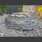 Quarz Schiefer Felsen schwarz weiß 68kg