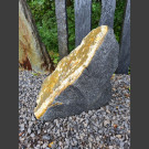 Quarz Schiefer Felsen schwarz weiß 34kg