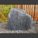 Schiefer Grabmalstein grau-schwarz gerundet 60cm