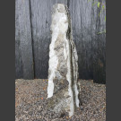 Marmor Monolith weiß-grau 95cm