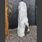 Marmor Monolith weiß-grau 82cm