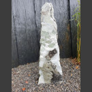 Marmor Monolith weiß-grau 88cm