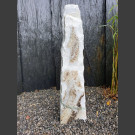 Marmor Monolith weiß-grau 84cm