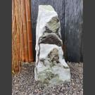 Marmor Monolith weiß-grau 71cm