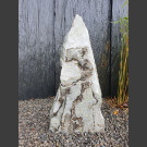 Marmor Monolith weiß-grau 71cm