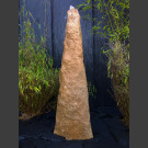 Monolith Quellstein beiger Sandstein 120cm