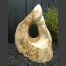 Showstone Skulptur beige-weiß 100cm