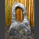 Marmor Showstone Skulptur schwarz-weiß-grün 73cm