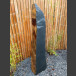 Schiefer Monolith schwarz-gelb 193cm hoch