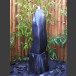 Marmor Komplettset Brunnen schwarz poliert 100cm