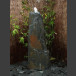 Schiefer Monolith Quellstein  grauschwarz 140cm hoch