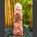 Quellstein Brunnen roter Onyx 75cm