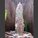 Schiefer Monolith Quellstein  rotbunt 120cm hoch