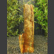 Solitärstein aus Basalt gelb-schwarz 98cm