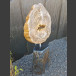 Schiefermonolith mit versteinerter Baumscheibe 138cm hoch