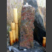 Schiefer Monolith Quellstein  rotschwarz 75cm hoch
